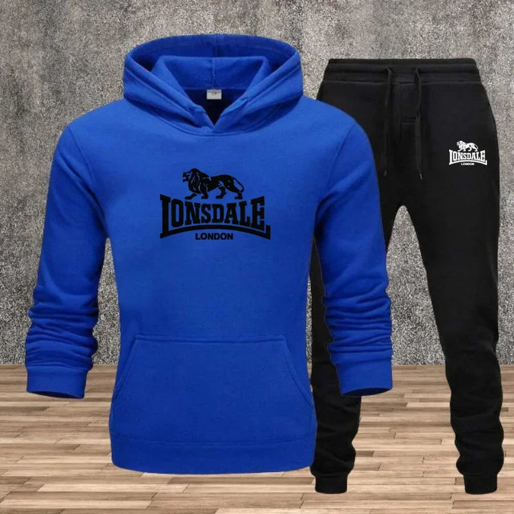 Mens Hoodie Sweatpants Casual Tracksuit Set