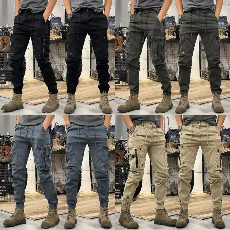Cargo Pants for Mens Elastic Casual Trousers