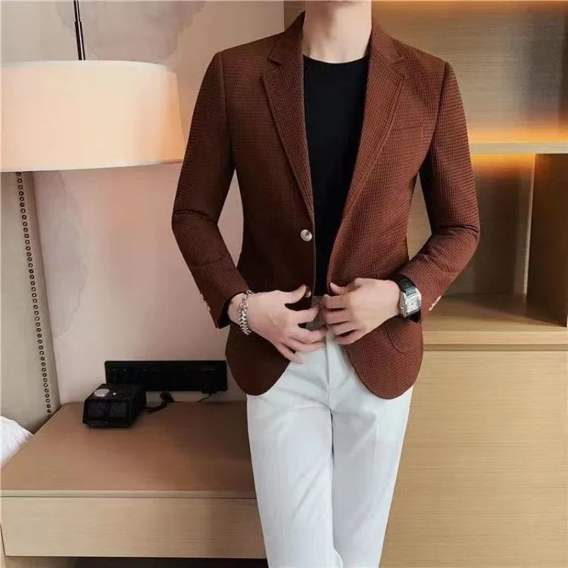 Man Suits and Blazers White Business Coats 