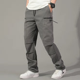 Mens Korean Cargo Pants Casual Multi Pocket Hiking