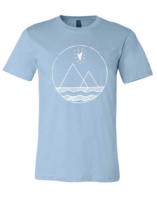 T-Shirt | Sun Heart – Love for Nica | White Ink