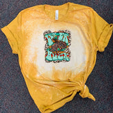 Let er Buck - Cowboy & Bronc w Leopard & Serape