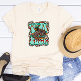 Let er Buck - Cowboy & Bronc w Leopard & Serape