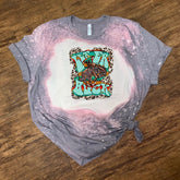Let er Buck - Cowboy & Bronc w Leopard & Serape